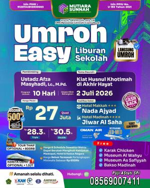 Berangkat Umroh bulan Juli 2026 Paket Easy
