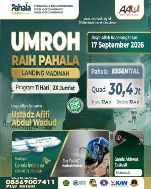 Umroh Bulan September 2026 Essential Landing Madinah