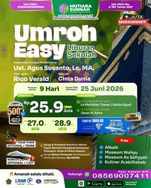 UMROH JUNI 2026 EASY LIBURAN SEKOLAH