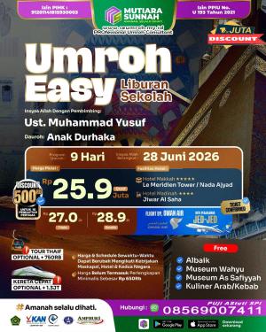 UMROH JUNI 2026 EASY LIBURAN SEKOLAH PLUS DAUROH