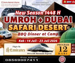 Umroh Plus Dubai Juli 2025