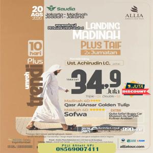 Umroh Plus Taif Agustus 2026 Spesial 2x Jumat