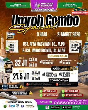 UMROH SYAWAL MARET 2026 COMBO HAPPY GOLD