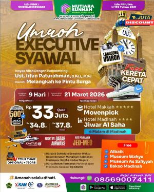 UMROH SYAWAL MARET 2026 EXECUTIVE