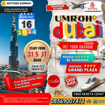UMROH PLUS CITY TOUR DUBAI 16 SEPTEMBER 2024
