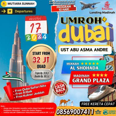UMROH PLUS CITY TOUR DUBAI 17 AGUSTUS 2024