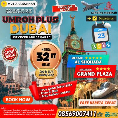 UMROH PLUS CITY TOUR DUBAI 23 JULI 2024